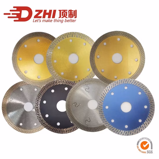 Diamant-Turbo-Trennscheiben-Sägeblatt für Porzellan/Keramik/Dekton 4/4,5/5 Zoll